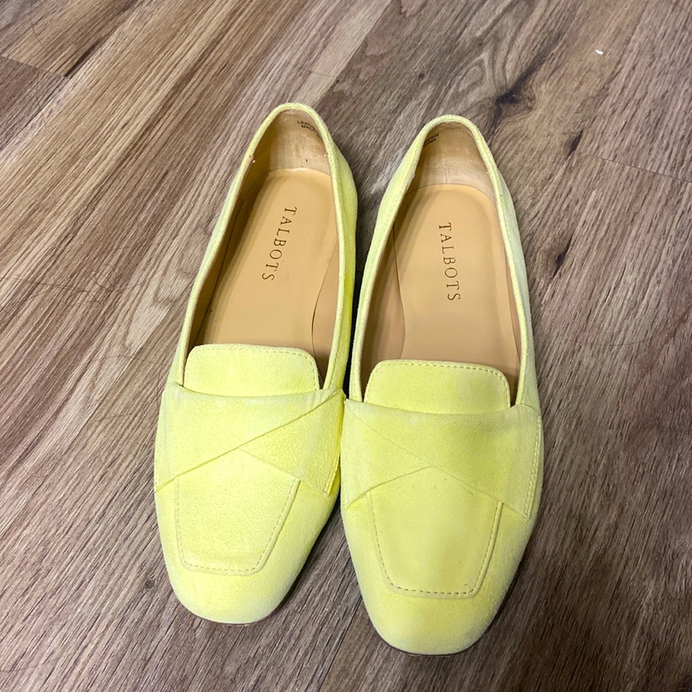 Yellow flats from Talbots. Comfortable and fun to wear. Barely used!